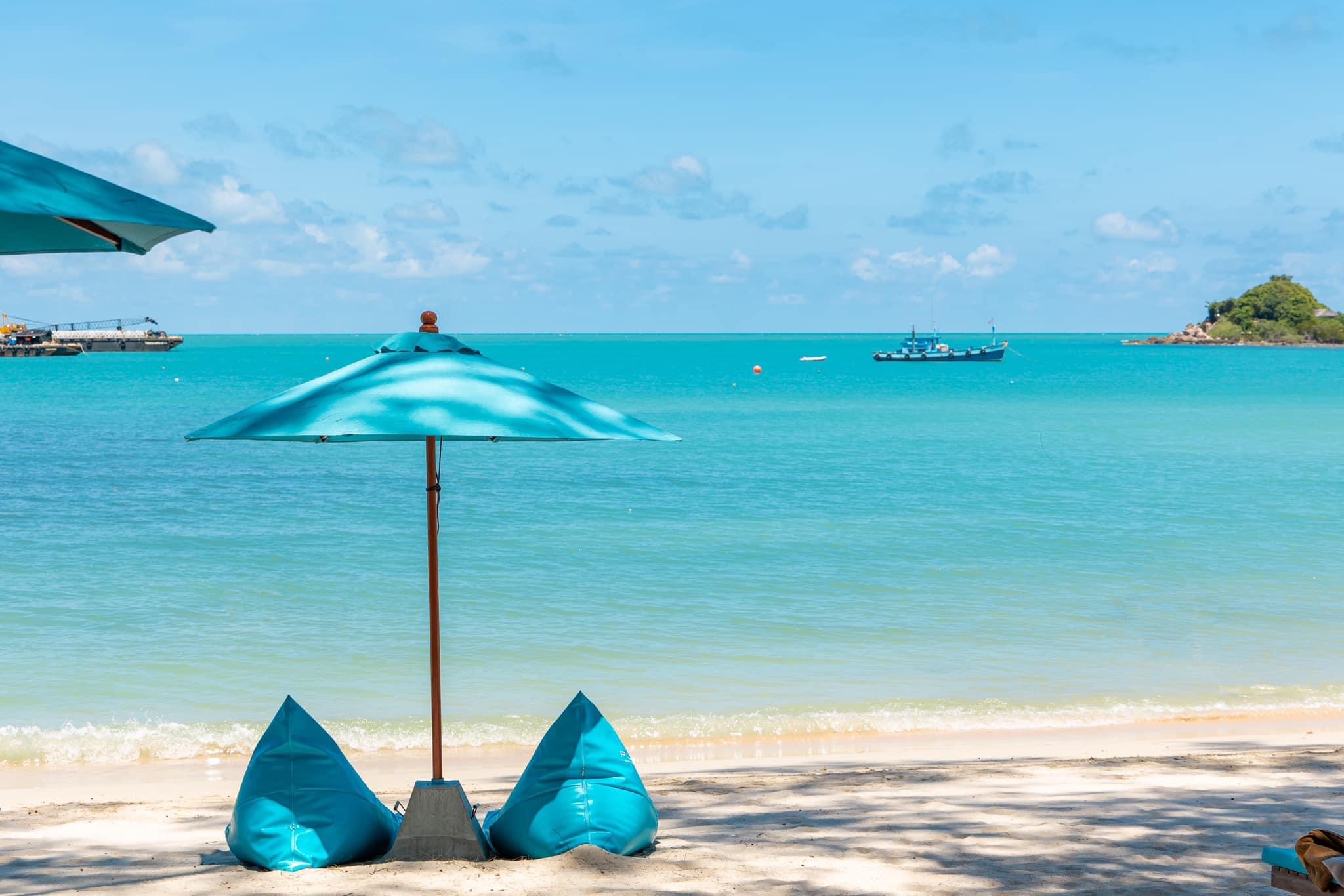 Choeng Mon Beach viewed from The Blue Spice on Koh Samui