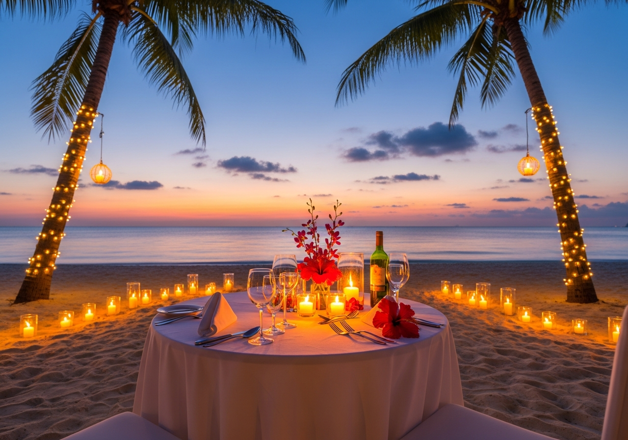 Romantic Beachfront Dining in Koh Samui