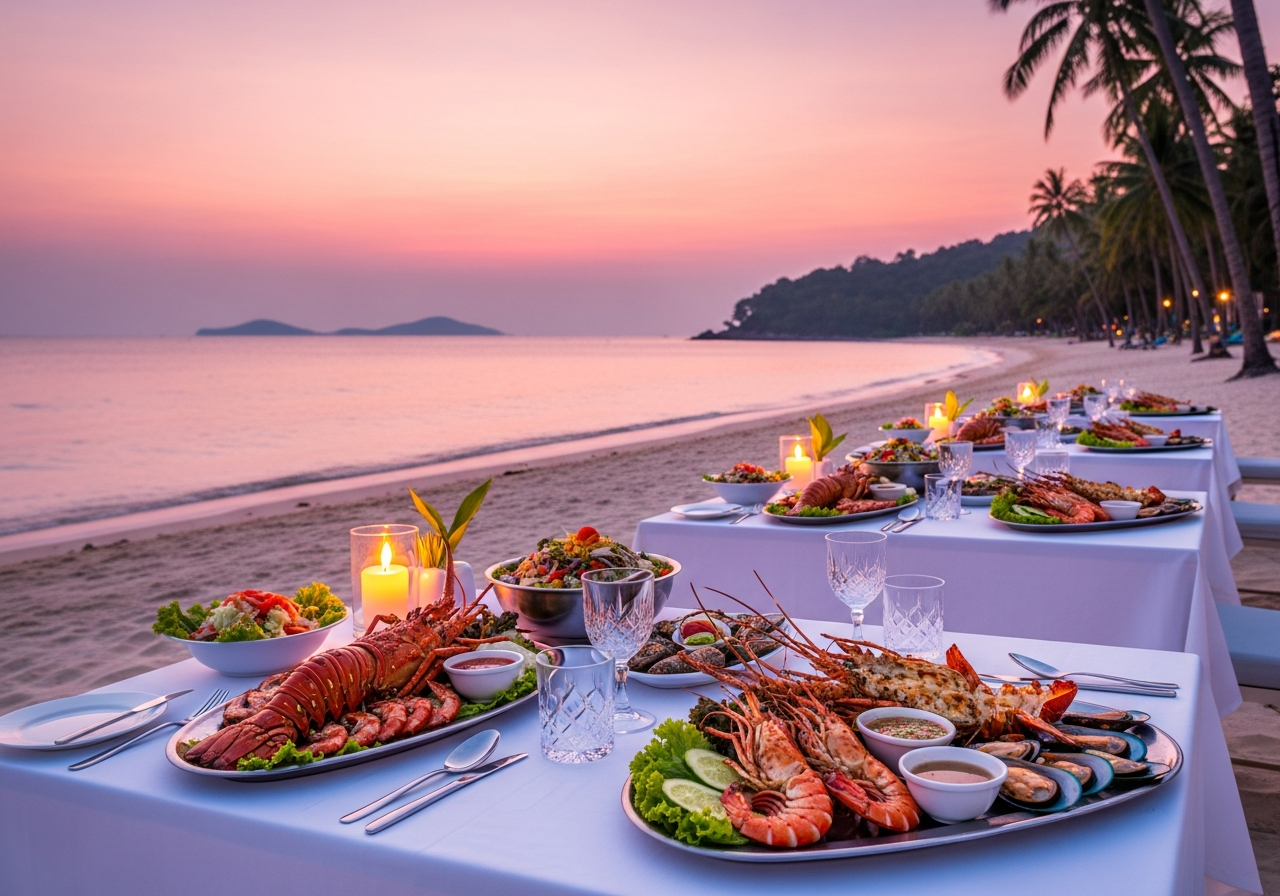 Seafood Dinner by the Beach